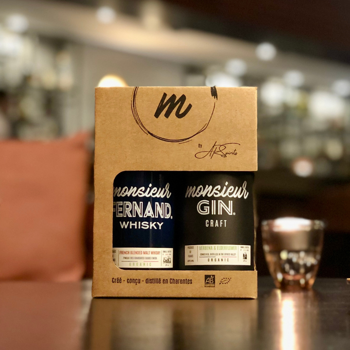 Coffret 2 Mini 20cl Monsieur Fernand Monsieur Gin
