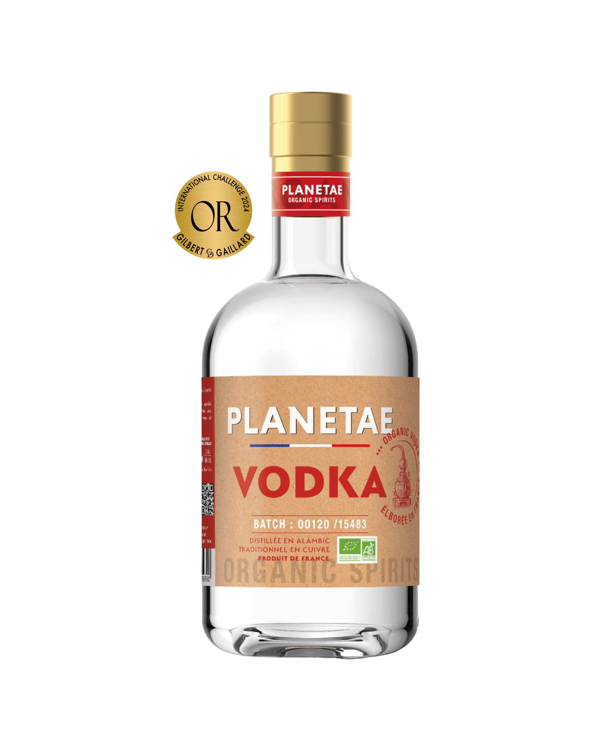Planetae Vodka BIO 70 cl — packshot 4:5