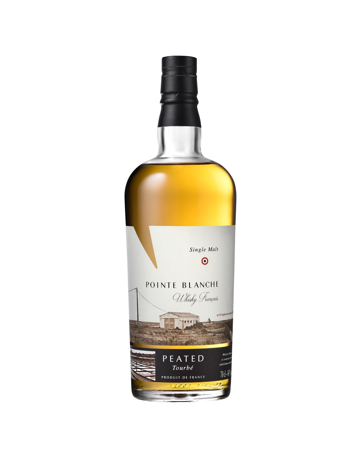 Pointe Blanche Single Malt Peated — packshot officiel