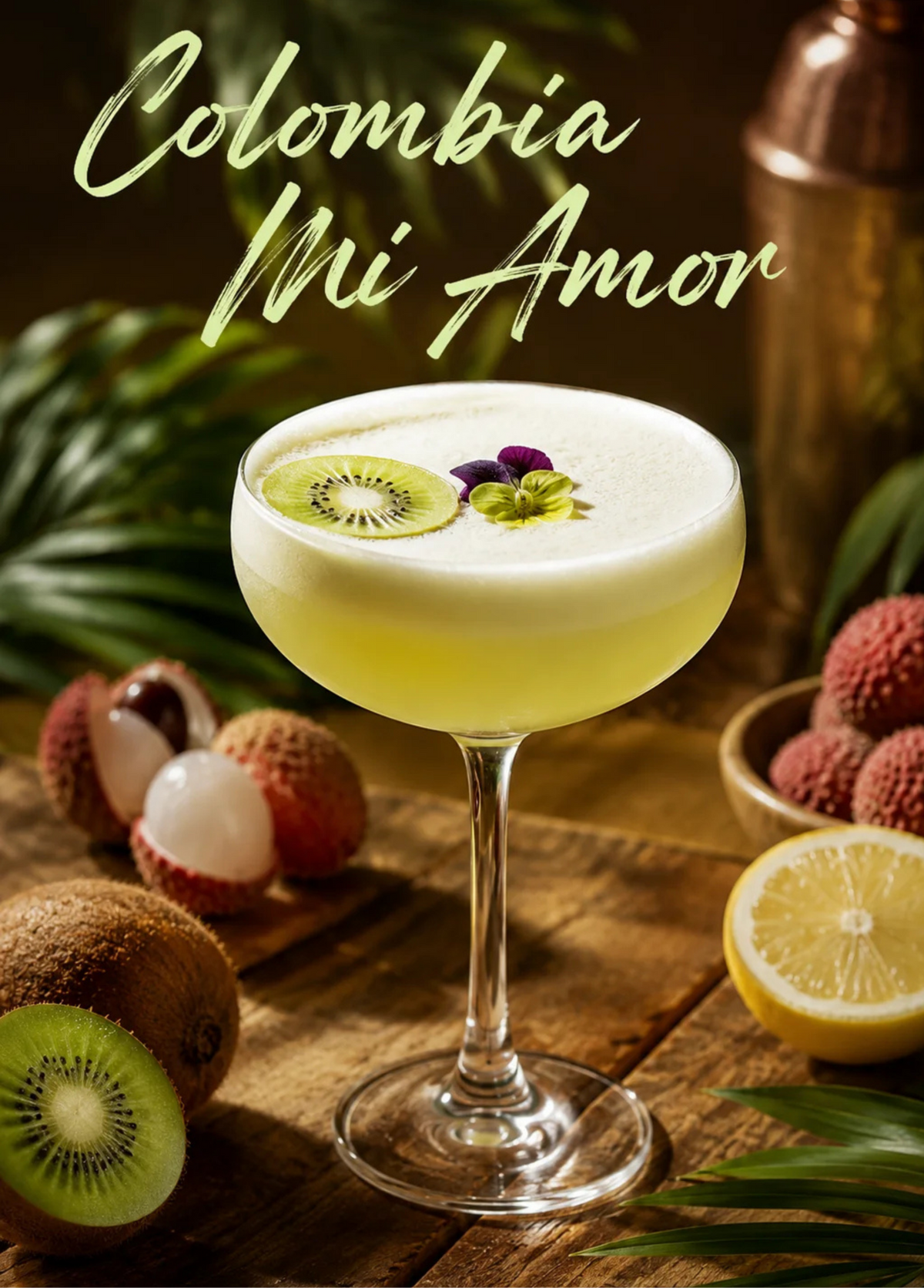 Cocktail Colombia Mi Amor associé au rhum Hee Joy Colombia XO Single Cask 2009