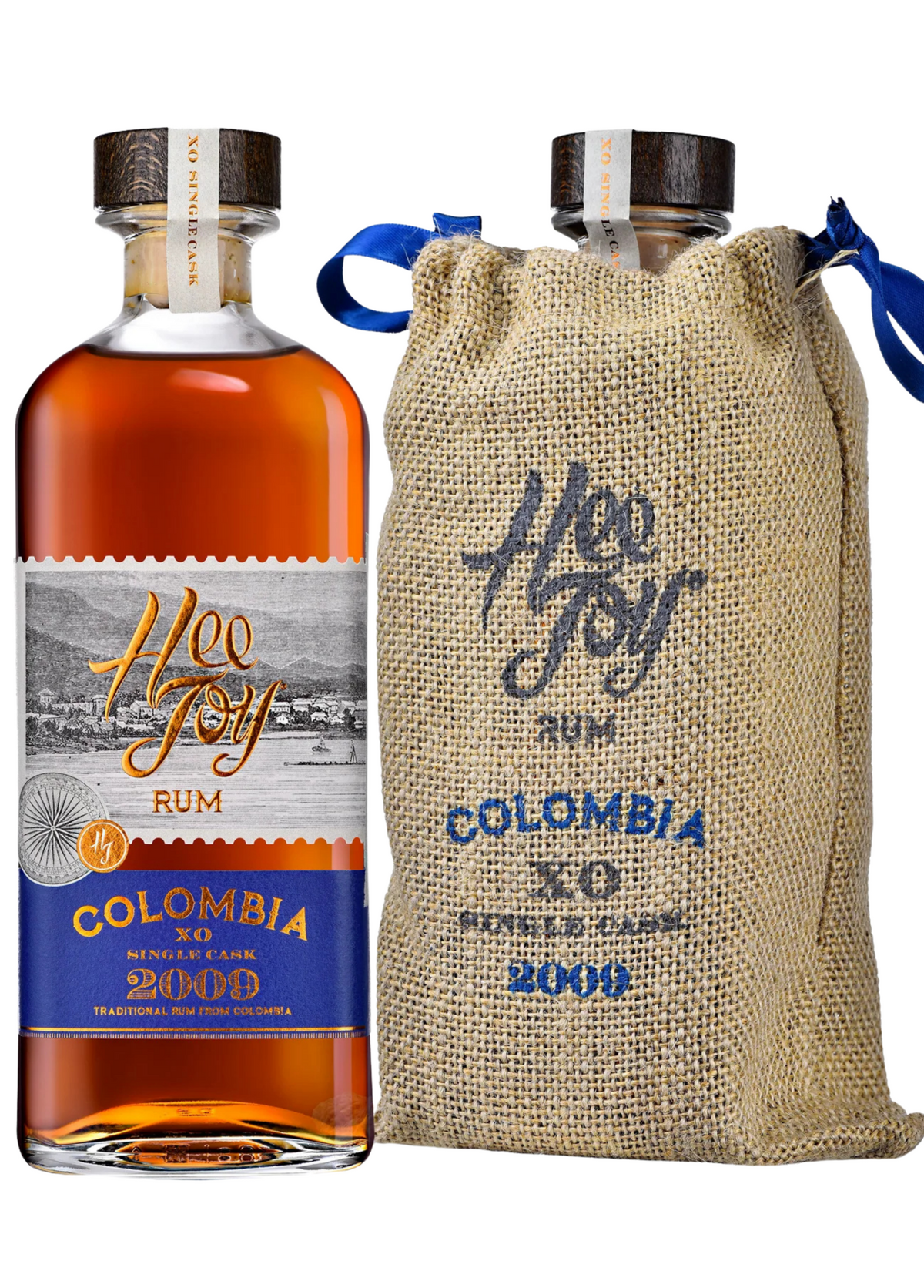 Hee Joy Colombia XO Single Cask 2009 avec son étui en toile