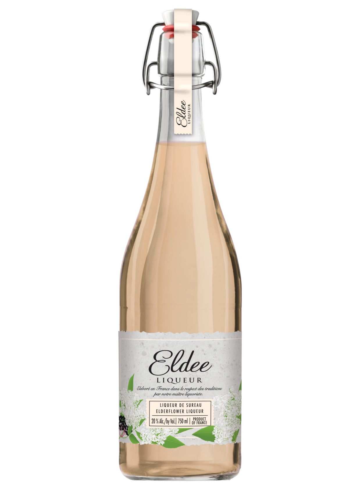 Eldee Elderflower Liqueur – packshot bouteille 750 ml