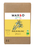 MAX&O Organic Rhum Blanc BIO – BIB 5 litres
