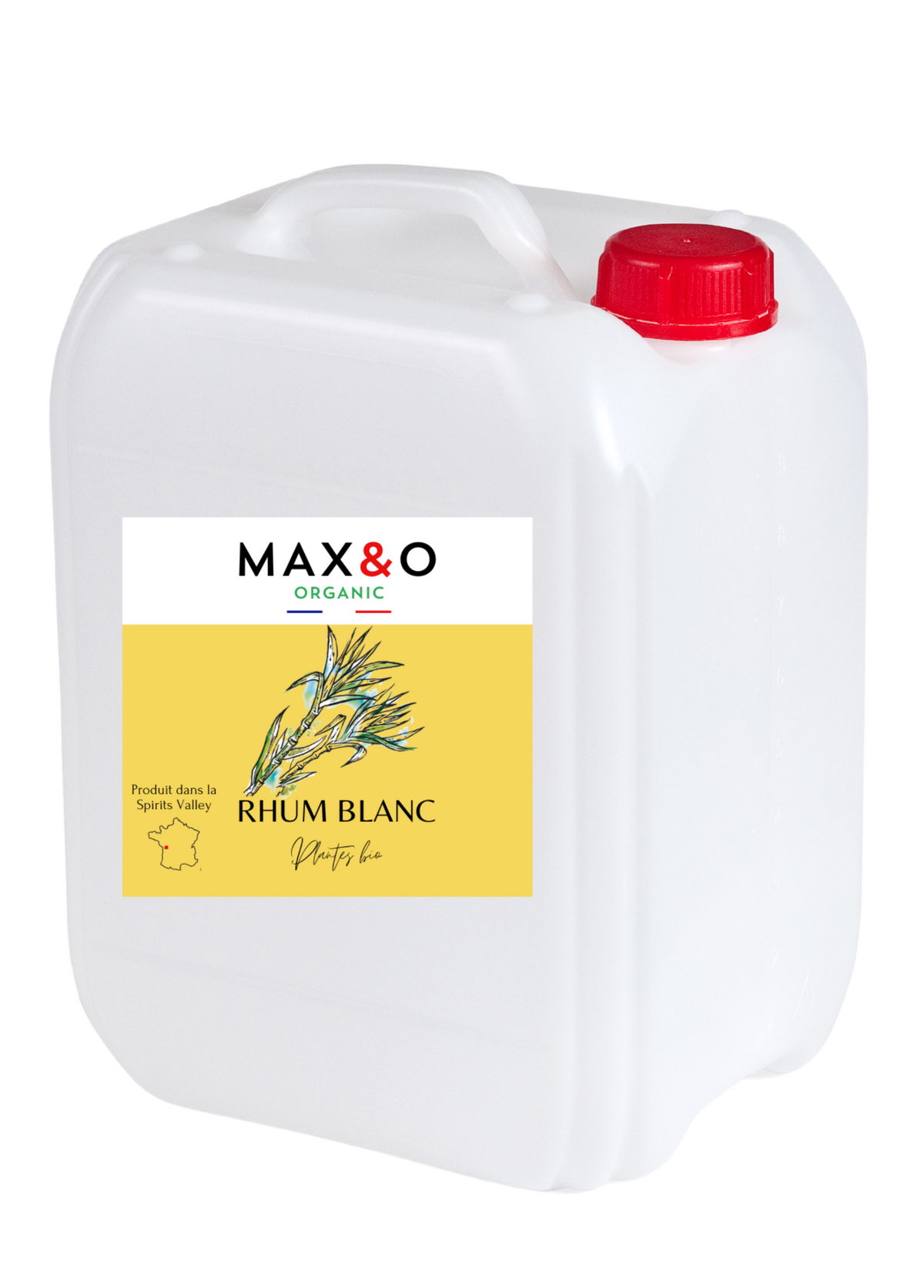 MAX&O Organic Rhum Blanc BIO — bidon professionnel