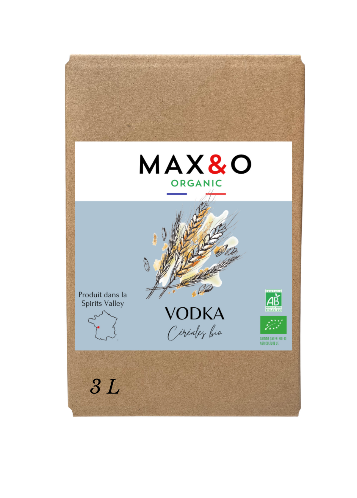 MAX&O Organic Vodka BIO – BIB 3 litres