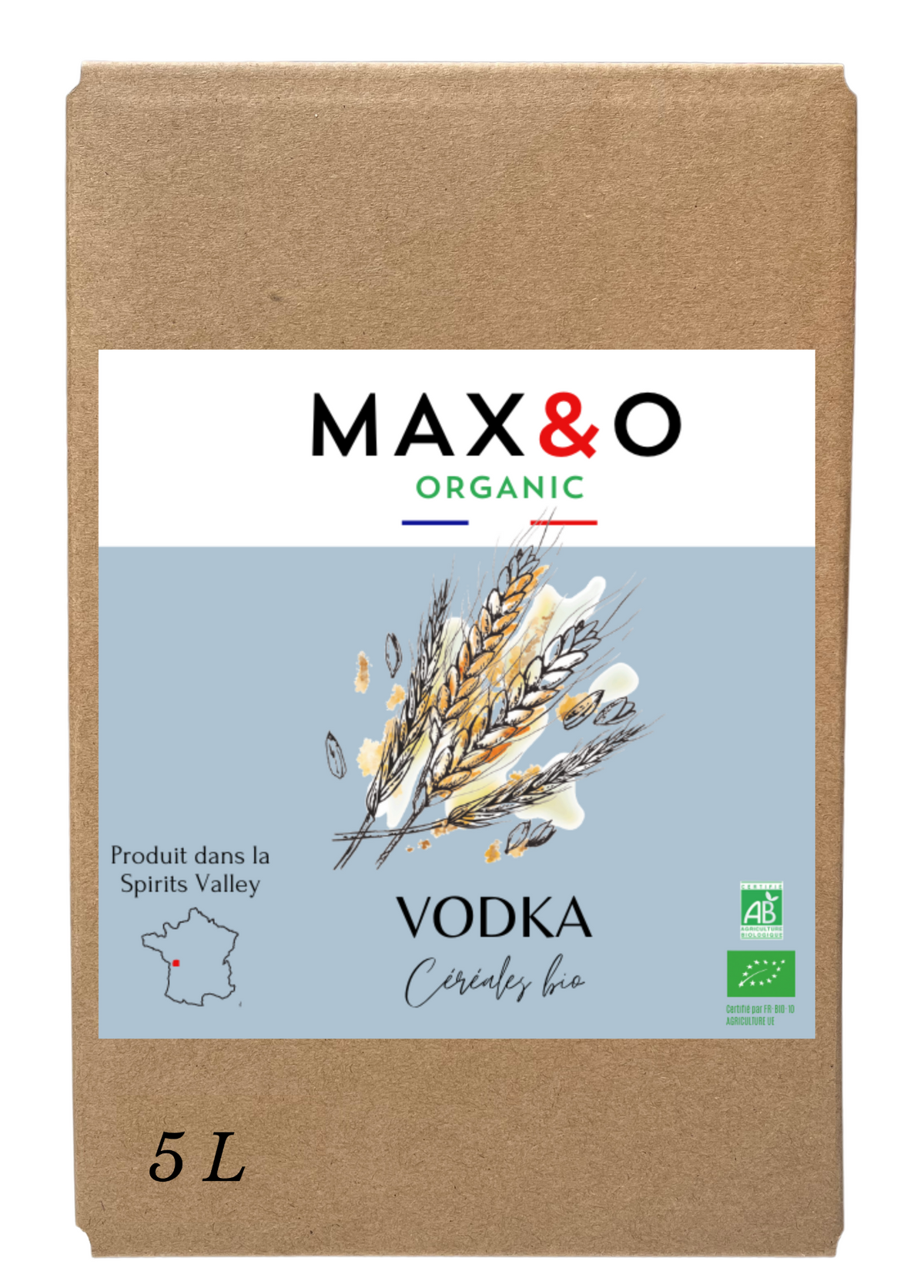 MAX&O Organic Vodka BIO – BIB 5 litres