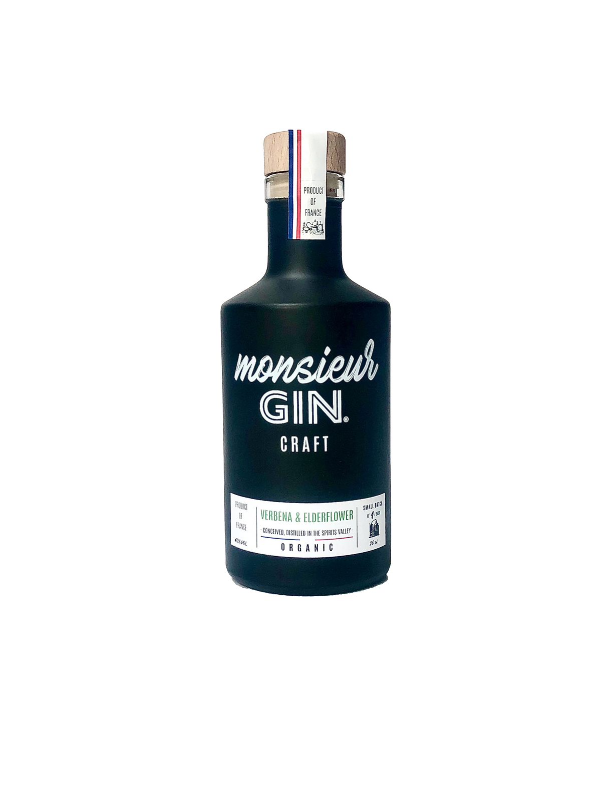 Monsieur Gin BIO - bouteille officielle détourée 20cl