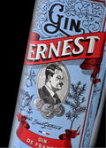 Ernest Gin, macro de l'étiquette