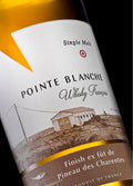 Pointe Blanche Single Malt Finish Pineau des Charentes — détail de l'étiquette