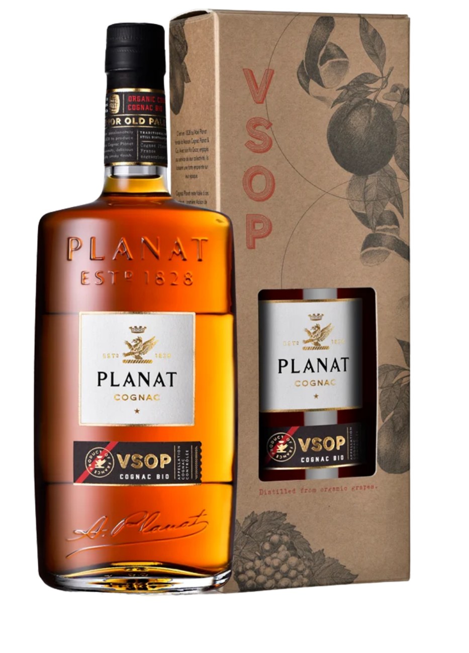 Planat Cognac VSOP 70 cl — bouteille et étui