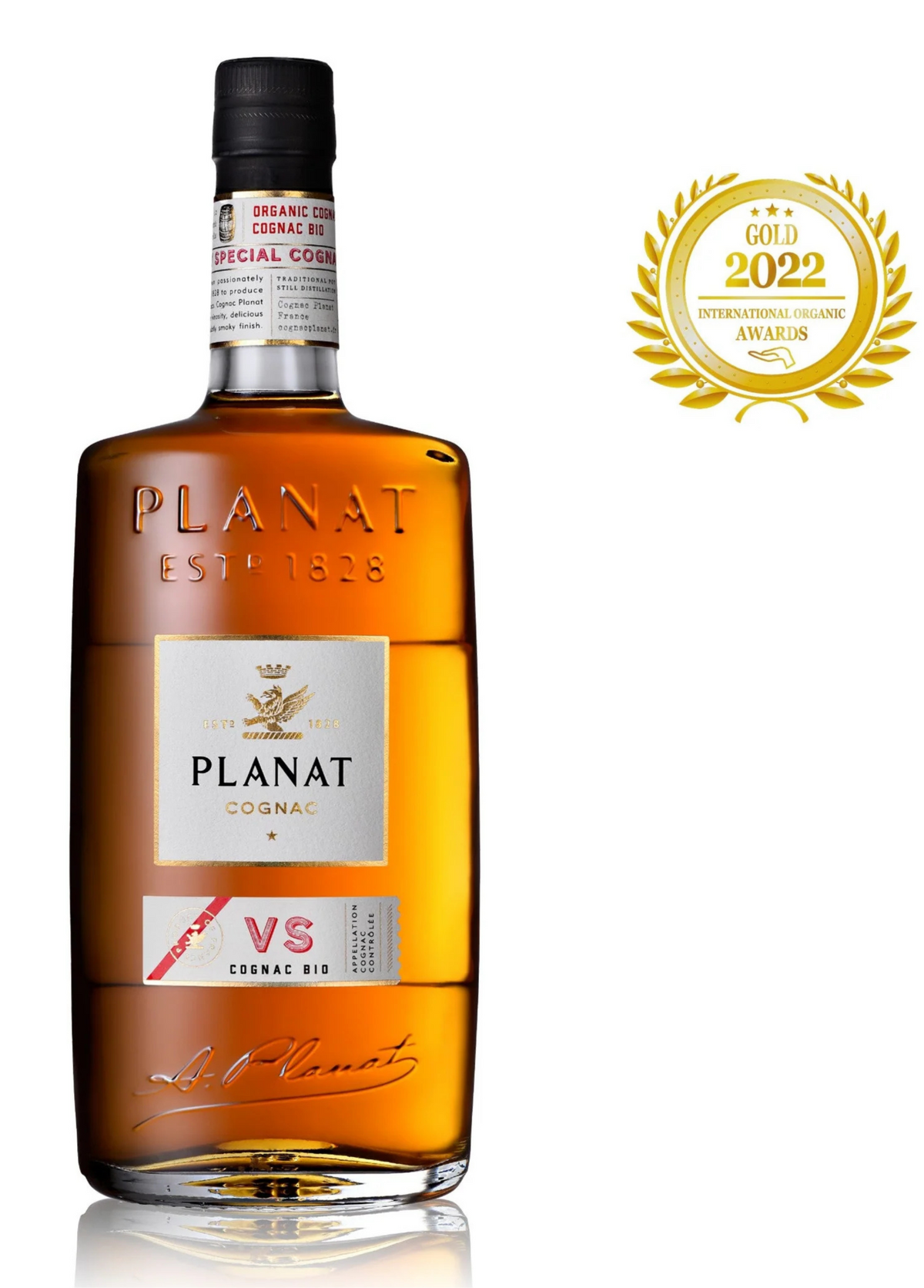 Planat Organic VS Cognac BIO – médaille Gold 2022