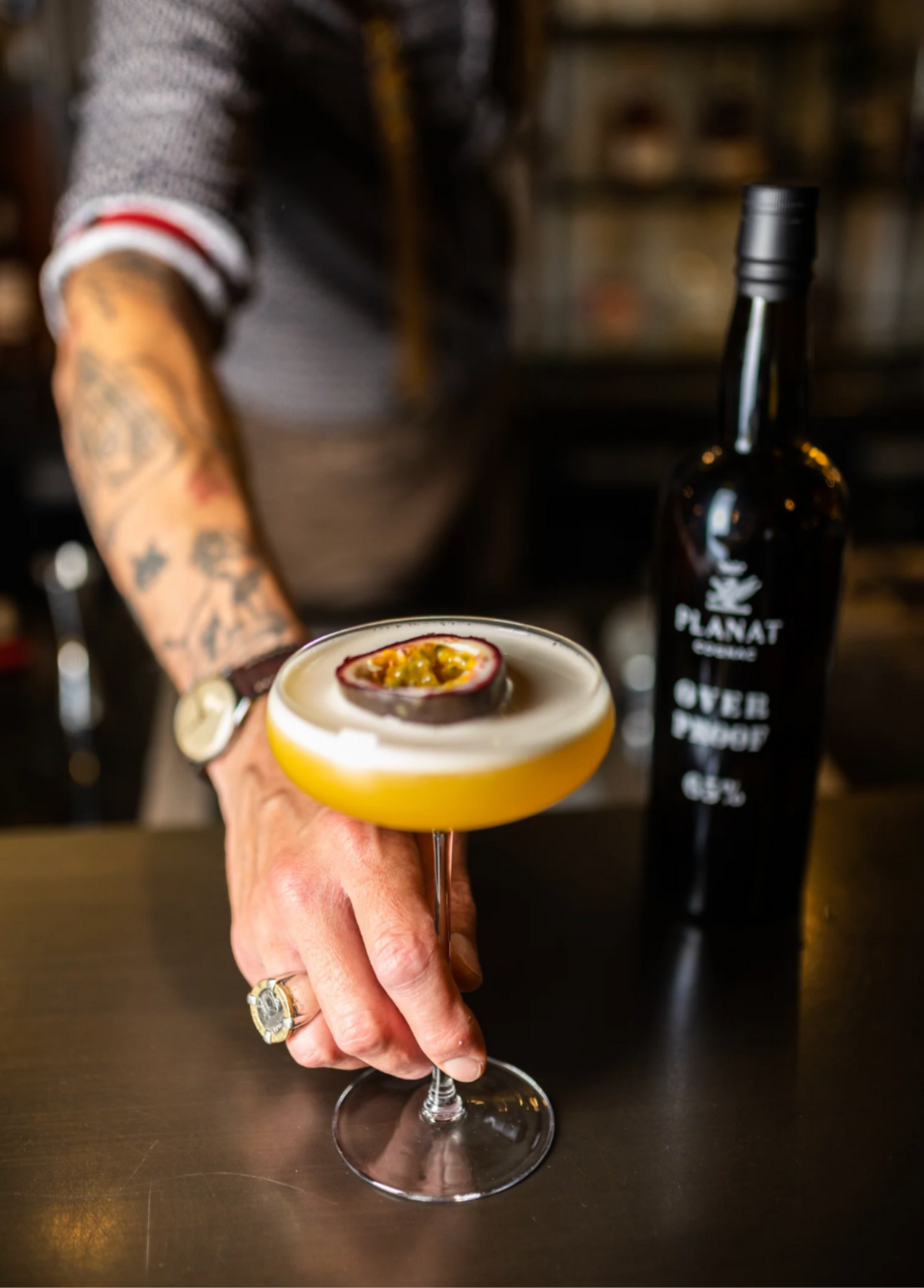 Cocktail au Cognac Planat Over Proof BIO 65 %
